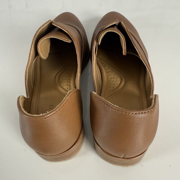 Nisolo Emma D'Orsay Oxford Loafers Shoes Leather Slip On Flats Nutmeg Womens 8.5 - Picture 9 of 13